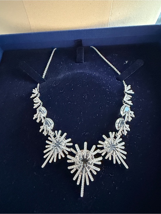 Swarovski Jewelry - Swarovski Gold Starburst Crystal Statement Necklace